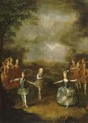 Johann Georg Weikert Fete Organized to Celebrate the Marriage of the Emperor Joseph II to Princess Marie-Josephe of Bavaria Spain oil painting artist